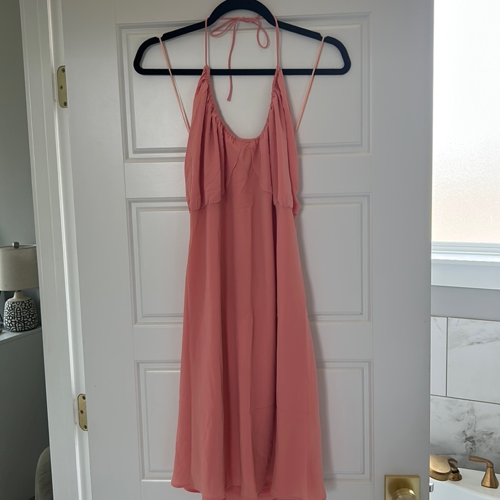 Abercrombie Halter Ruched Mini Dress